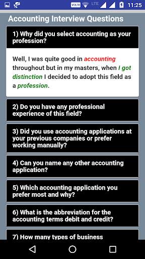 Accounting Interview Questions скриншот 2