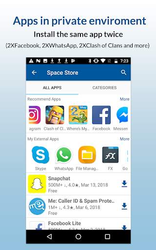 SPACE Virtual Smartphone (Second Space phone) screenshot 7