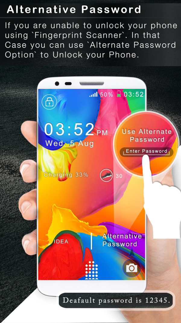 Fingerprint Lock Screen   (Prank) 5 تصوير الشاشة