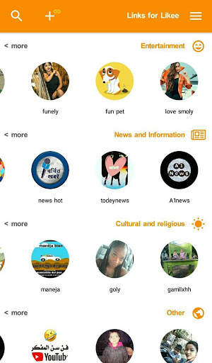 Links for Likee : followers of Likee pages screenshot 5