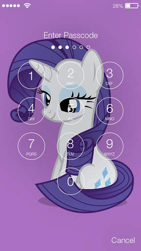 Pony Sketch ART Screen Lock screenshot 2