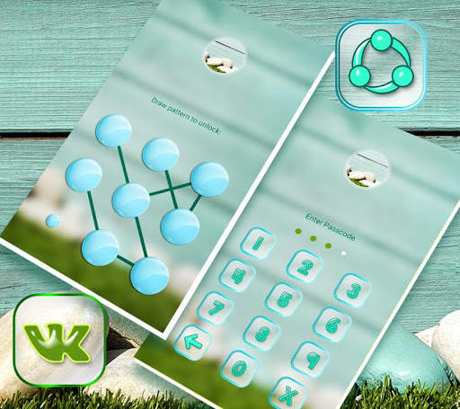 Cyan Wooden Launcher Theme screenshot 6