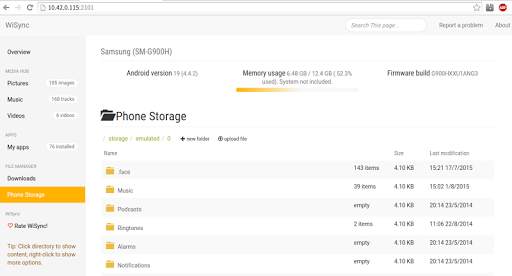 WiSync - wireless access screenshot 8