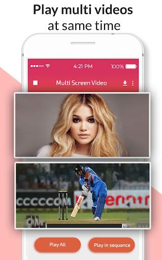 Multi Screen Video Maker and Saver - Play and Save screenshot 4