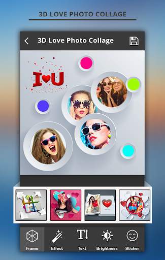 3D Love Photo collage screenshot 2