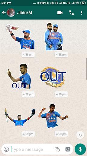 Cricket World Cup Stickers for Whatsapp screenshot 3