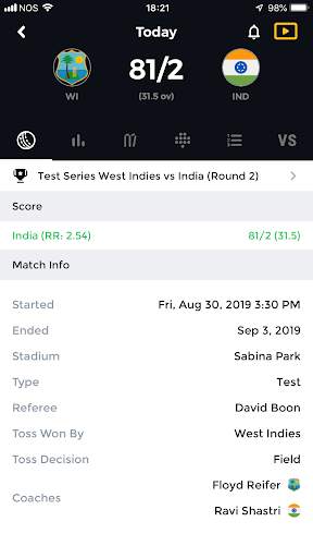SkyScore - Live Scores and Sports News screenshot 2