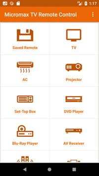 Micromax TV Remote Control 1 تصوير الشاشة