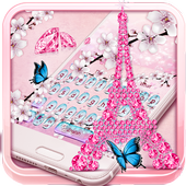 Girly Paris keyboard theme icon