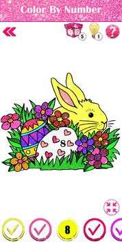 Adult Easter Eggs Glitter Color By Number Free screenshot 3