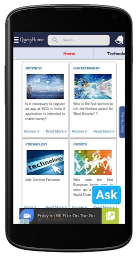 Question Answer App, QueryHome screenshot 2