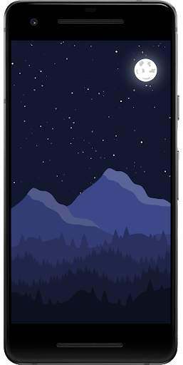2D Mountain Landscape - Live Wallpapers screenshot 2