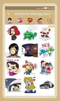 Stickers For Whatsapp & Facebook screenshot 3