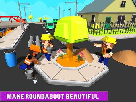 Blocky Highway Road Building screenshot 12