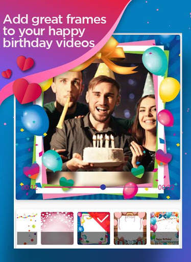 Happy birthday 🎂 video maker скриншот 2
