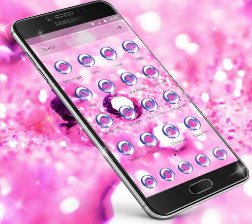 Pink Diamond Glitter Theme screenshot 3