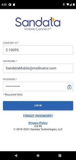 Sandata Mobile screenshot 1