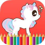 Unicorn Horse Coloring Book logo