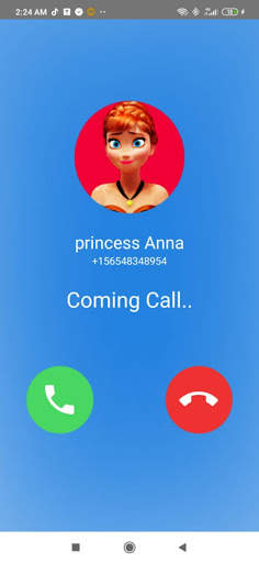 fake Call from princess Anna Chat and video call screenshot 5