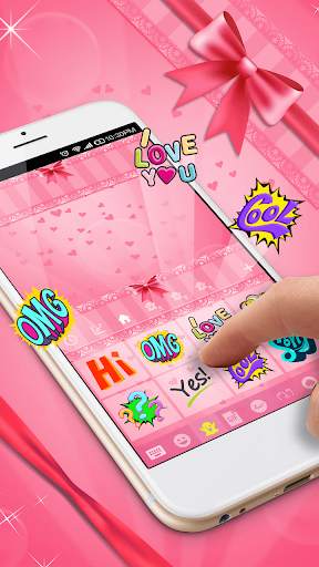 Pink Bow Keyboard Skin screenshot 4