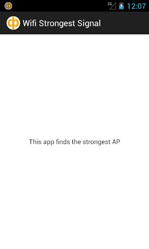 Wifi Strongest signal screenshot 1