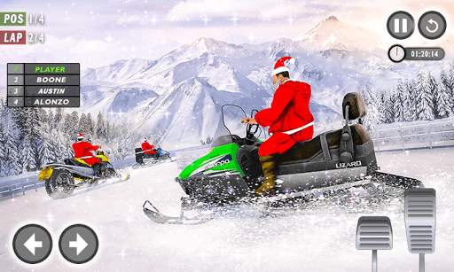 Santa Atv Snow Bike Racing 2021 : Quad Bike Race screenshot 1