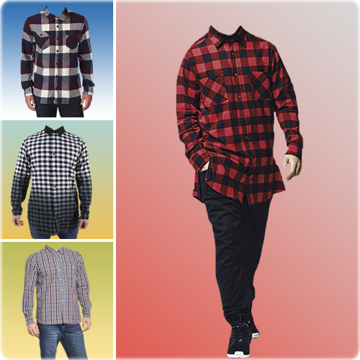Men Long Shirt Photo Suit - tie photo suit maker icon