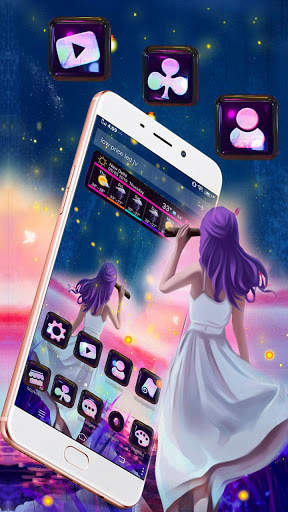 Dream Girl 3D Glass Tech Theme 💃 screenshot 3
