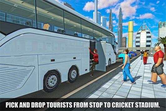 IPL Cricket Bus Driving Sim: Passenger Coach Taxi screenshot 1