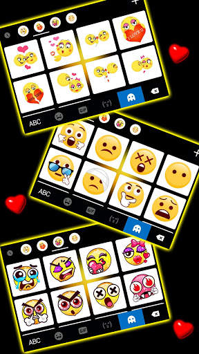 Kiss Emoji Live Keyboard Background screenshot 4