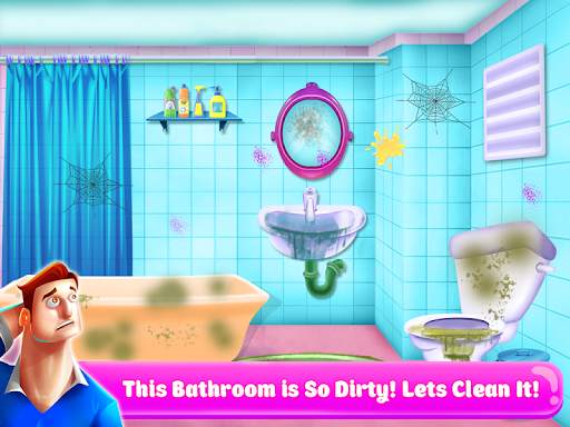 Girl home cleaning games screenshot 2