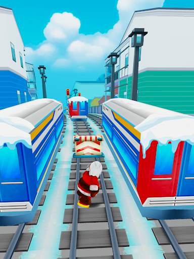 Subway Santa Xmas Run скриншот 7