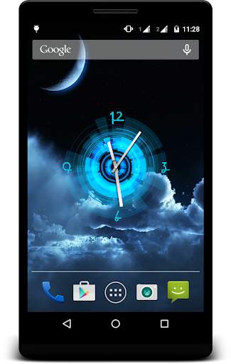 Night Clock Live Wallpaper screenshot 1