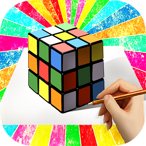 How to Draw 3D icon