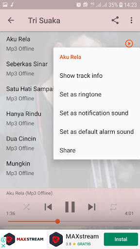 Aku Rela - Trisuaka Mp3 Offline screenshot 5