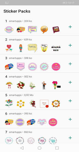 Thank you Stickers  (WAStickerApps) 4 تصوير الشاشة