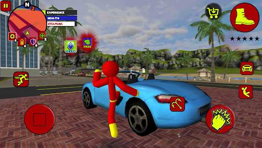 Flash Speed Stickman Rope Hero screenshot 2