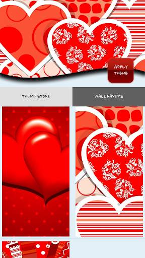 Theme with Red Hearts screenshot 7