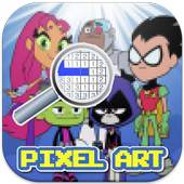 Coloring By Number Teen Titans Go Pixel Art Games 1.1