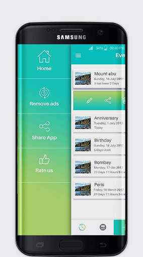 Abc countdown and event organizer free screenshot 2