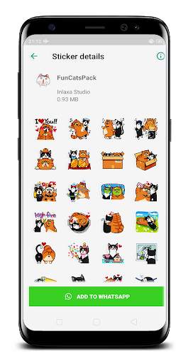 Cat Funny Sticker for WAStickerApps screenshot 6