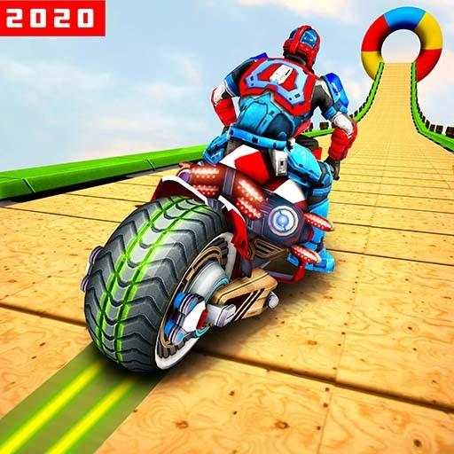 Robot Speed Hero GT Stunt Racing: Mega Ramps Games 1.5