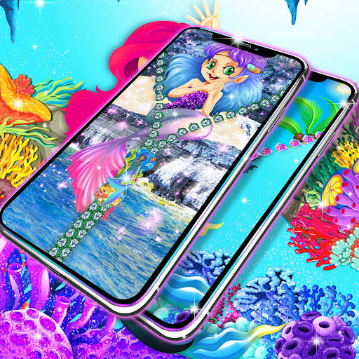Mermaid lock screen screenshot 4