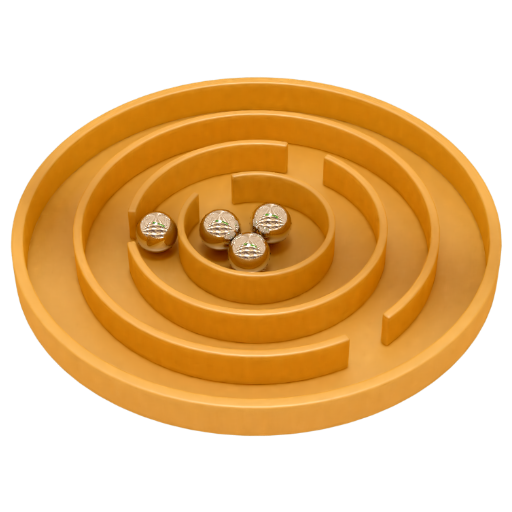 Retro labyrinth icon