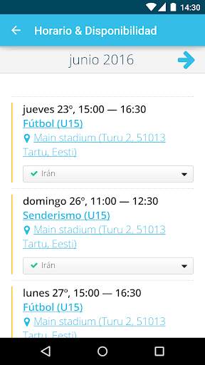 Sportlyzer Jugadores App screenshot 2