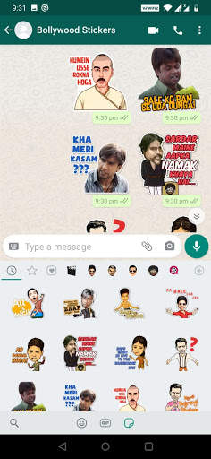 Animated Bollywood Stickers for WhatsApp screenshot 6