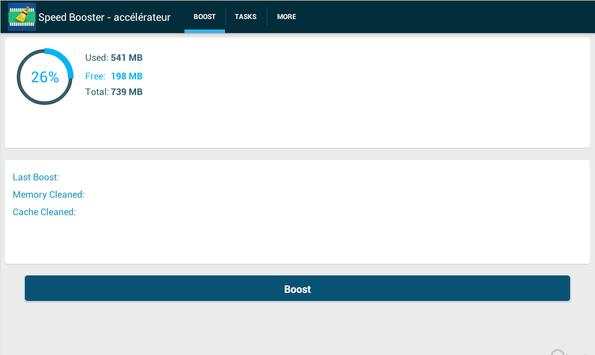 Ram Speed Booster (cach clean) screenshot 1