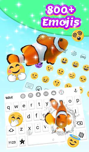 Clown Fish Animated Keyboard + Live Wallpaper screenshot 3