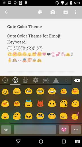 Cute Color Skin Emoji Keyboard screenshot 2