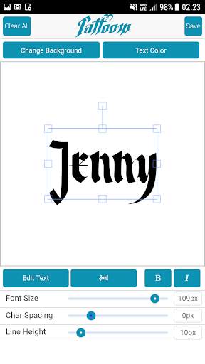 Free Text Tattoo Maker screenshot 8